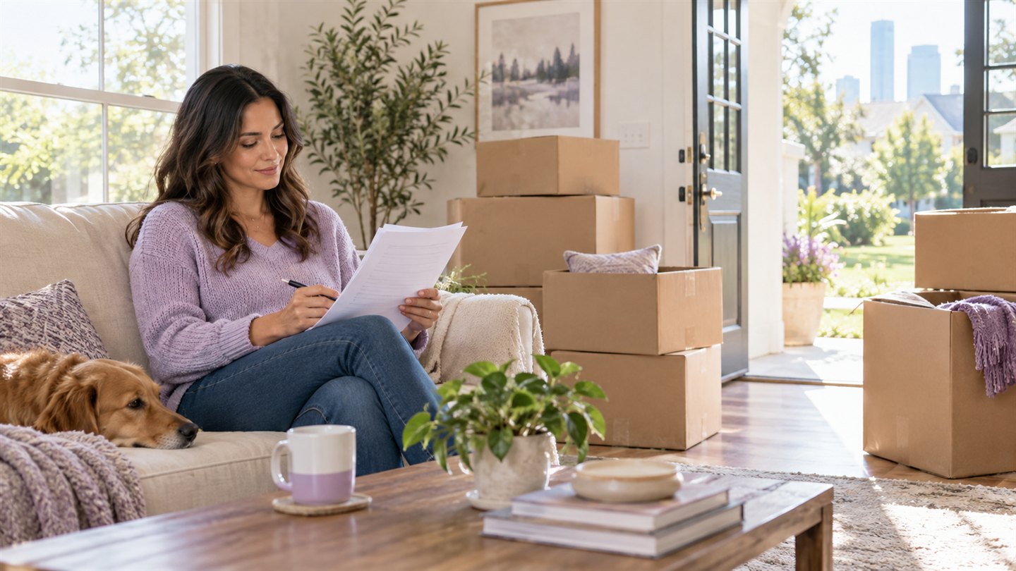 A calm and organized home move